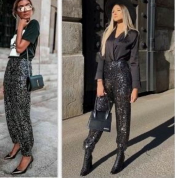Zara sequin balloon pants - Picture 3 of 5